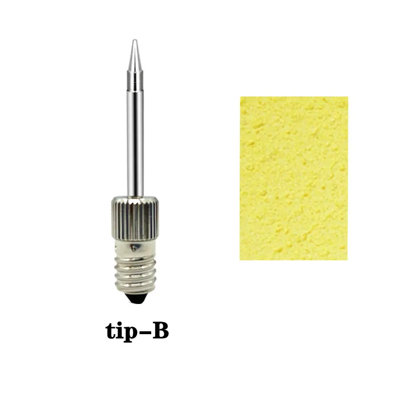 E10 Interface Soldering Iron Tips Welding Tips USB Soldering Tip Set B C K Type Wireless Battery Soldering Tip