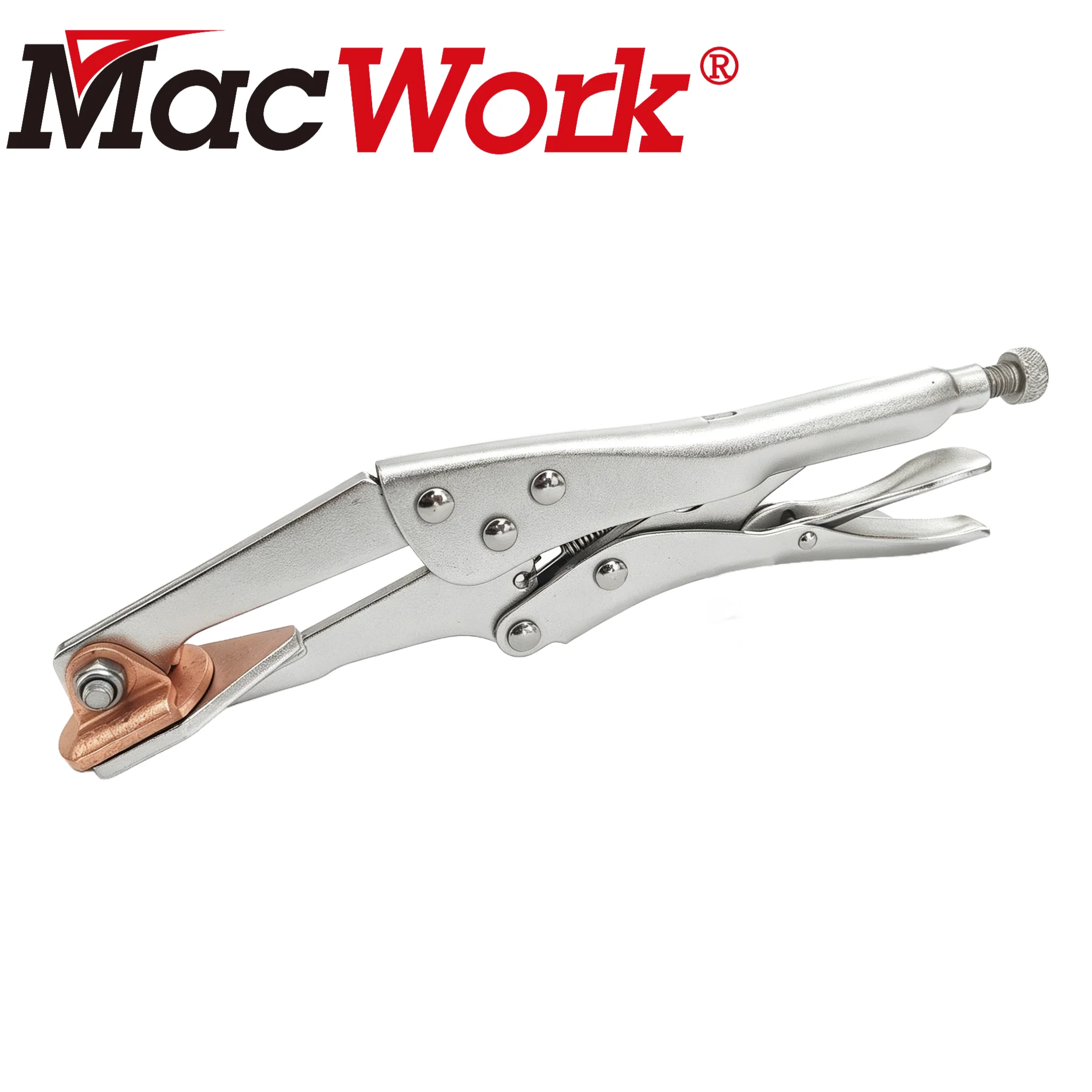 

10-дюймовые сварочные клещи Plugweld с медным сплавом на подкладке и зажимом с фиксацией на щеках - сверхмощные для MIG-сварки при ремонте кузовов автомобилей