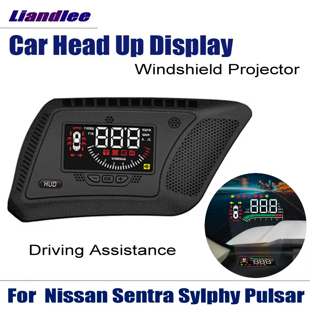 Car Head Up Display HUD For Nissan Sentra Sylphy Pulsar (B17/B18) 2012-2025 Accessories Auto LED Screen Windshield Projector