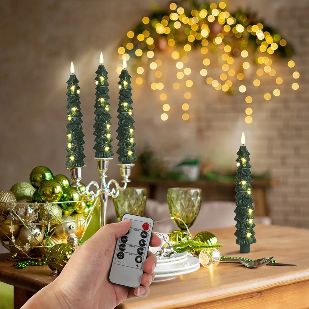 4piece Experience Of Tea Light Candles With Remote Control Charm Creating Festive Atmosphere