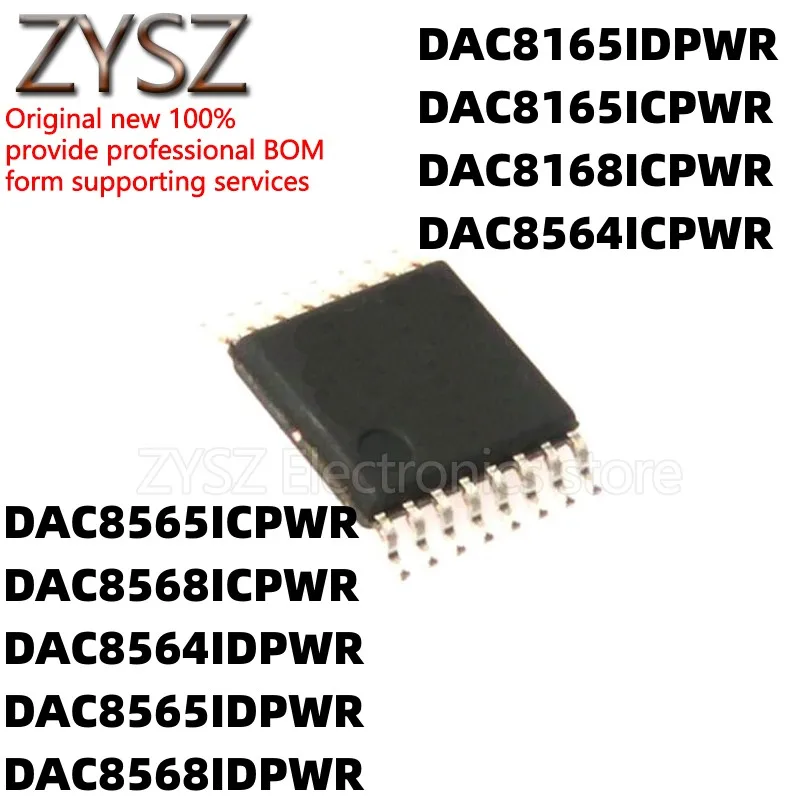 

5PCS DAC8165/8168/8564/8565/8568 ICPW/ICPWR/IDPW/IDPWR TSSOP-16