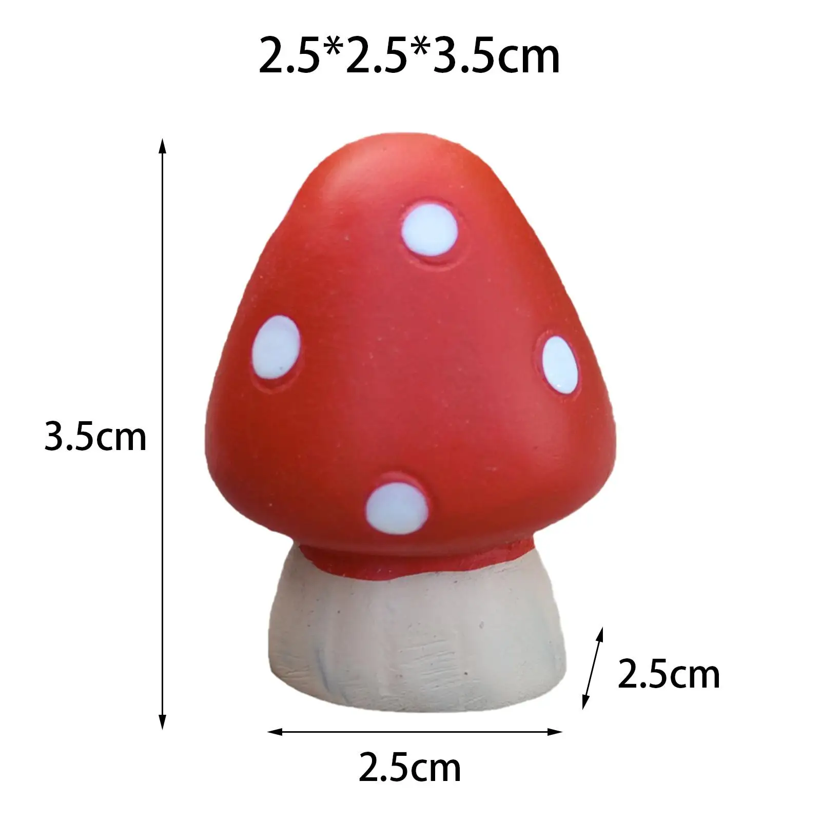 Adorable Red Mushroom Flower Pot Lawn Decorative Decor Mini Mushroom