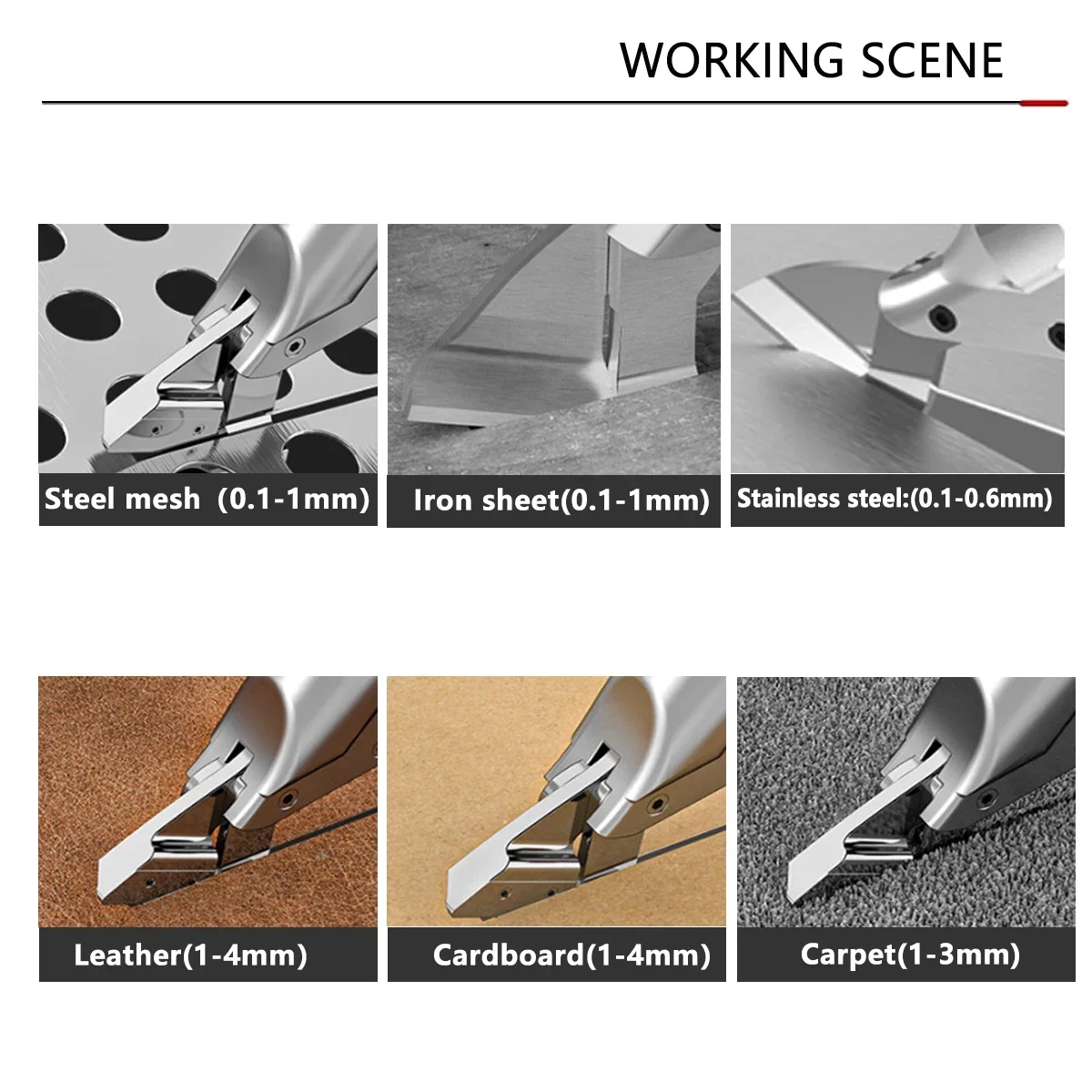 18V Cordless Electric Iron Scissor Metal Cutting Tool Iron Shear Sheet Cutter Scissor Carbon Steel Cutter For Makita Battery