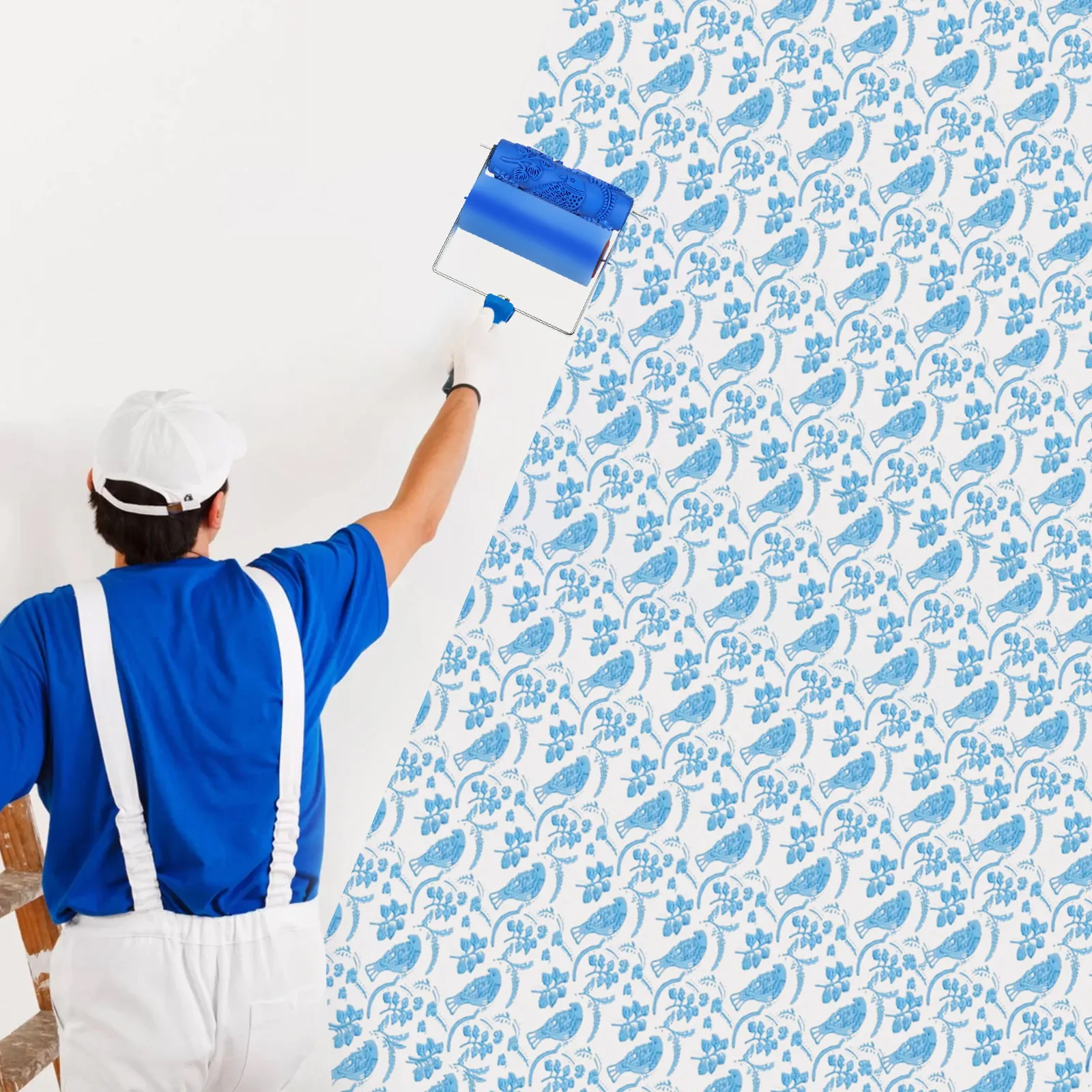 

Wall Painting Roller with Patterned Texture for Decorative Effects Rubber Printing Roller Efficient and Even Coverage