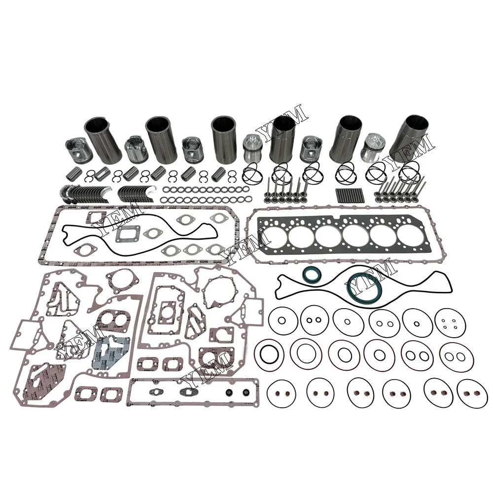 6x Overhaul Rebuild Kit With Gasket Set Bearing&Valve Train For John Deere 6068 Engine Spare Parts