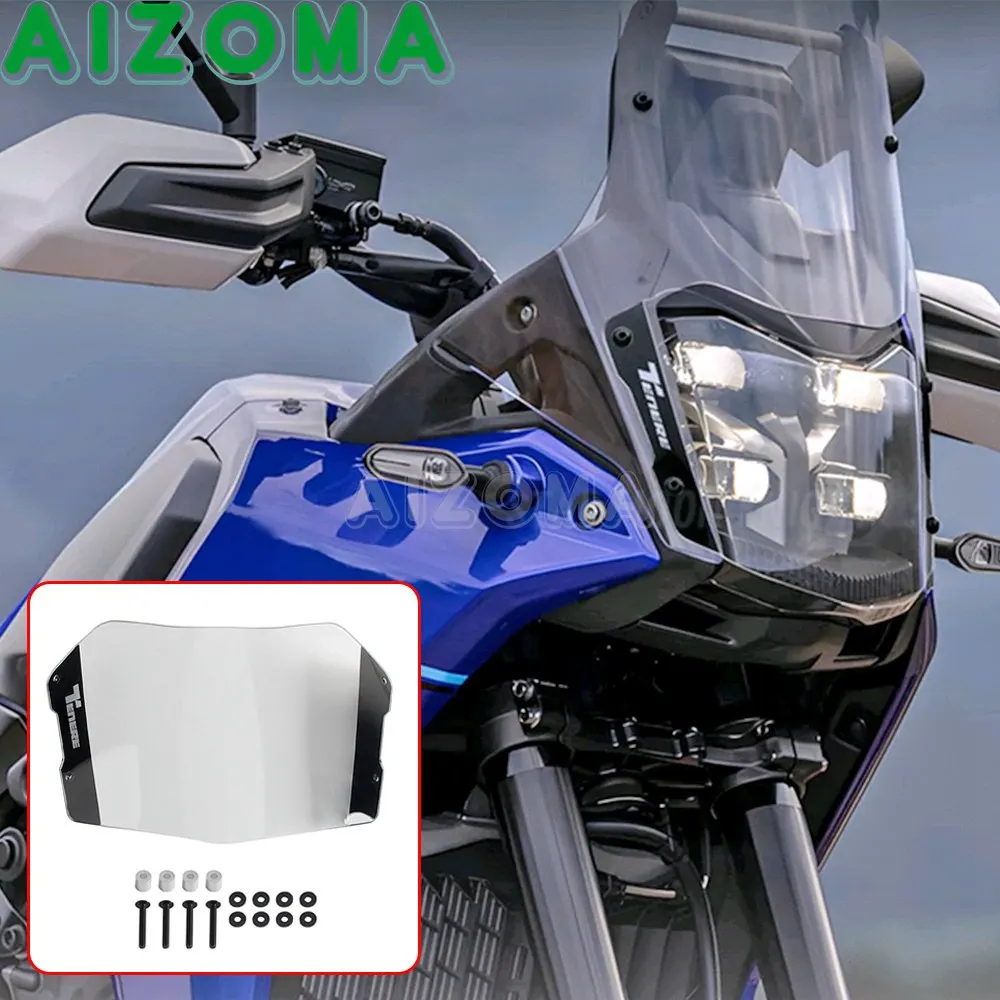 

Head Light Guard Motorcycle Headlight Shield Headlamp Protector Cover For Yamaha Tenere 700 2025 Acrylic Front Light Protection