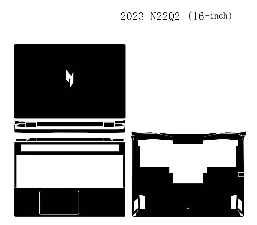 

Fashion Crazy Horse Laptop Sticker for Acer Nitro Gaming Laptop AN16-41-R05E N22Q2 2023/ Nitro N24JA1 16" Notebook PC