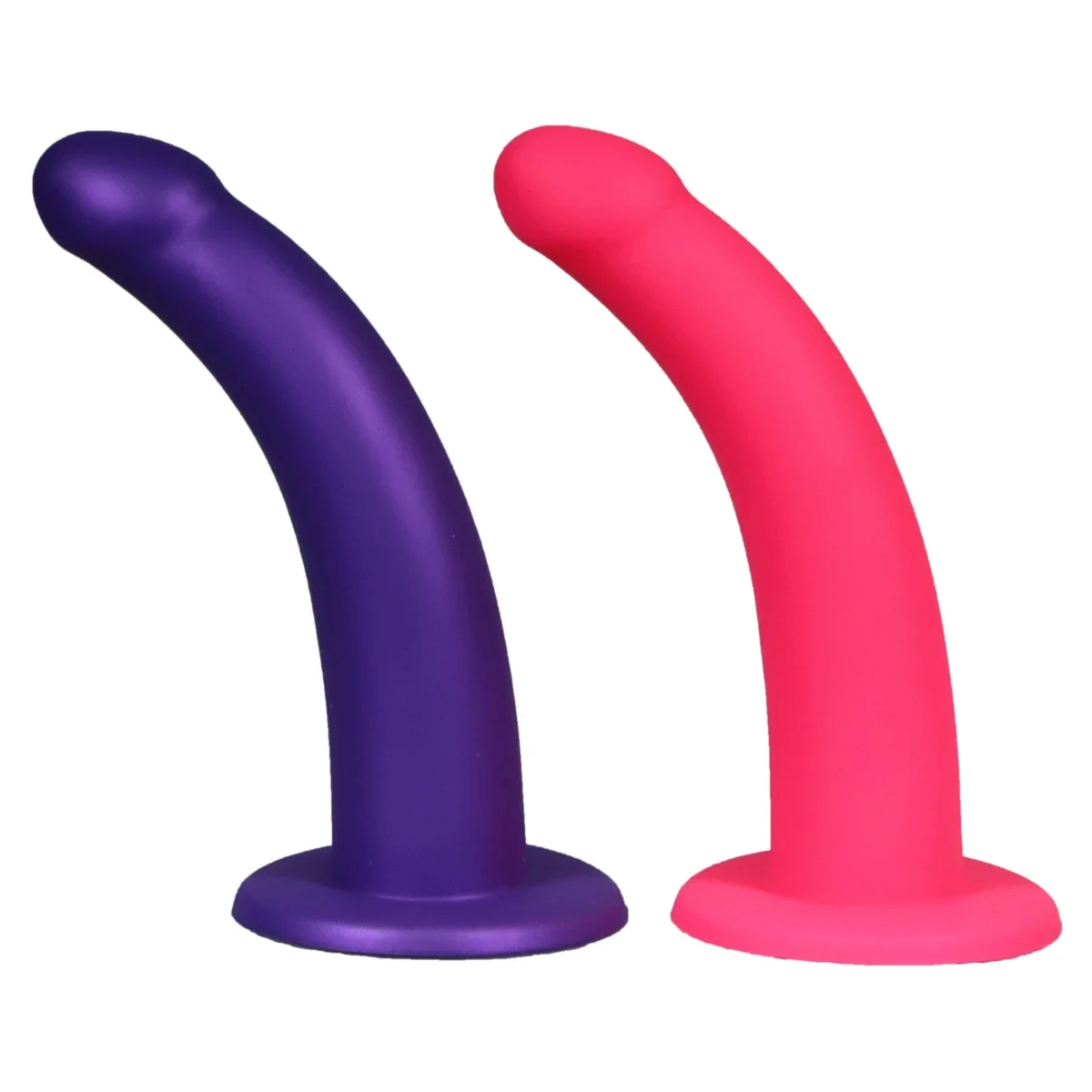 7.5inch Simulated Silicone Bent Dildos Long Realistic Fake Penis Soft Anal Butt Plugs Hands-Free G-Spot Massager Adult Sex Toys