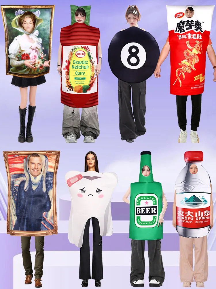 

Funny Halloween Costumes - Sponge Composite Full-Body Jumpsuit for Food-Themed Party & Cosplay Performance