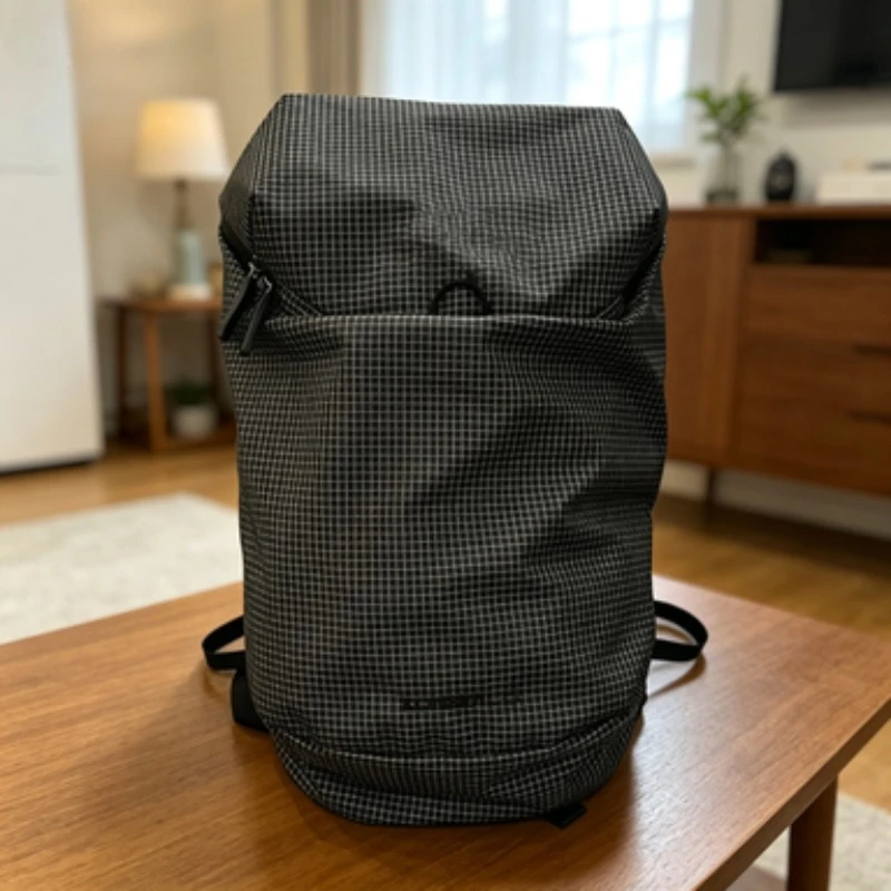 new-15l-trendy-embroidered-checkered-backpack-waterproof-outdoor-sports-mountaineering-unisex-simple-fashion-style