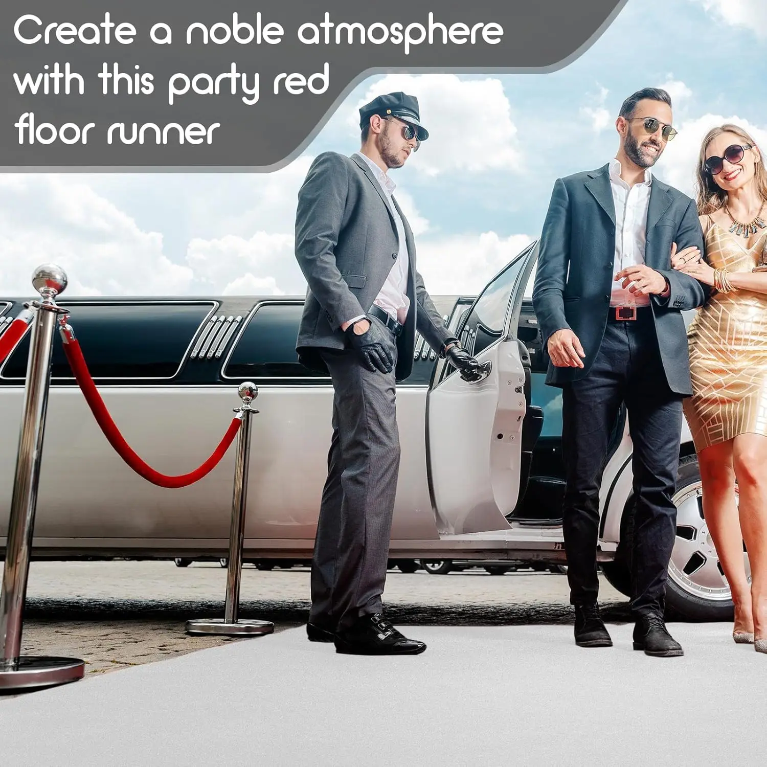 Durable Wedding Carpet, Suitable for Indoor and Outdoor Corridors, Graduation Parties, Weddings, Anti Slip White Running Tracks - view 2