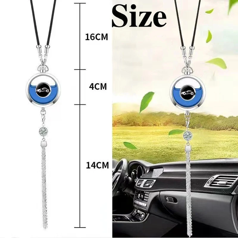 Car Perfume Pendants Auto Pendant Accessories Air Freshener Metal Lace Pendant Auto Interior Rearview Mirror Pendant Decoration