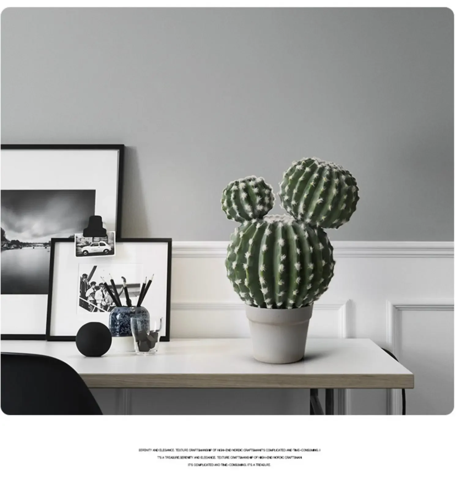 Simulation Cactus Large Plant Decoration Immortal Column Bonsai Floor Window Decoration Living Room Decoration