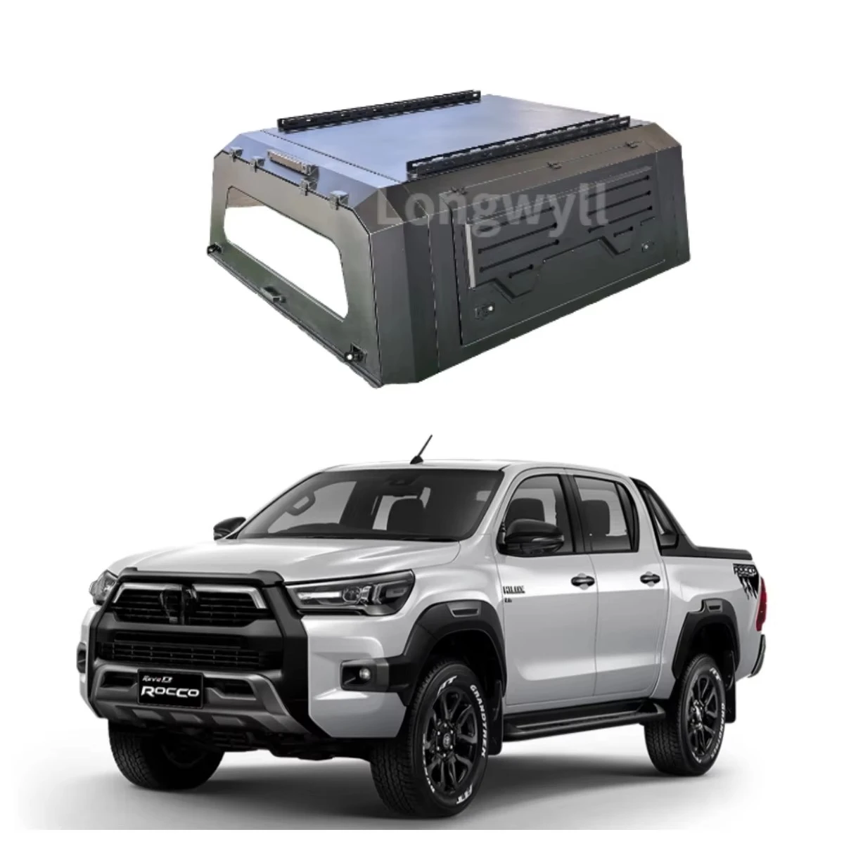

Factory Custom-fit Roll-Up Waterproof Anti-Theft Aluminum Alloy Tonneau Cover for Hilux Rocco Pickup Truck Bed Truck Bed Cover