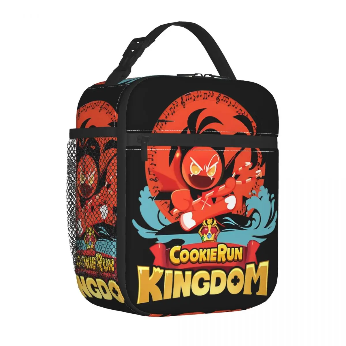 Music Palm Devil Cookie Insulated Lunch Bags Thermal Bag  Meal Container Cookie Run Kingdom High Capacity Tote Lunch Box