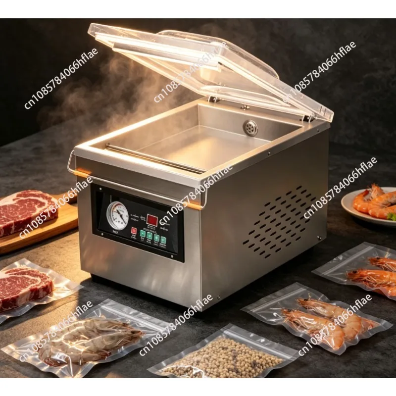 DZ-260 Table Top Commercial Vacuum Sealer, Single Chamber Food Vacuum Packaging Machine