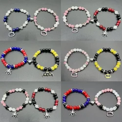 Multi-styles 2pcs/set Couple Beads Bracelet Tv Girls Matching Bracelets Who Really Cares Album Inspired Bracelet Friends Jewelry