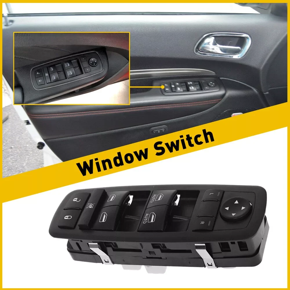 

Window Switch For 2014-2021 Jeep Grand Cherokee Front Left Black 68184802AC 15758374 DWS2044 FREE SHIPPING