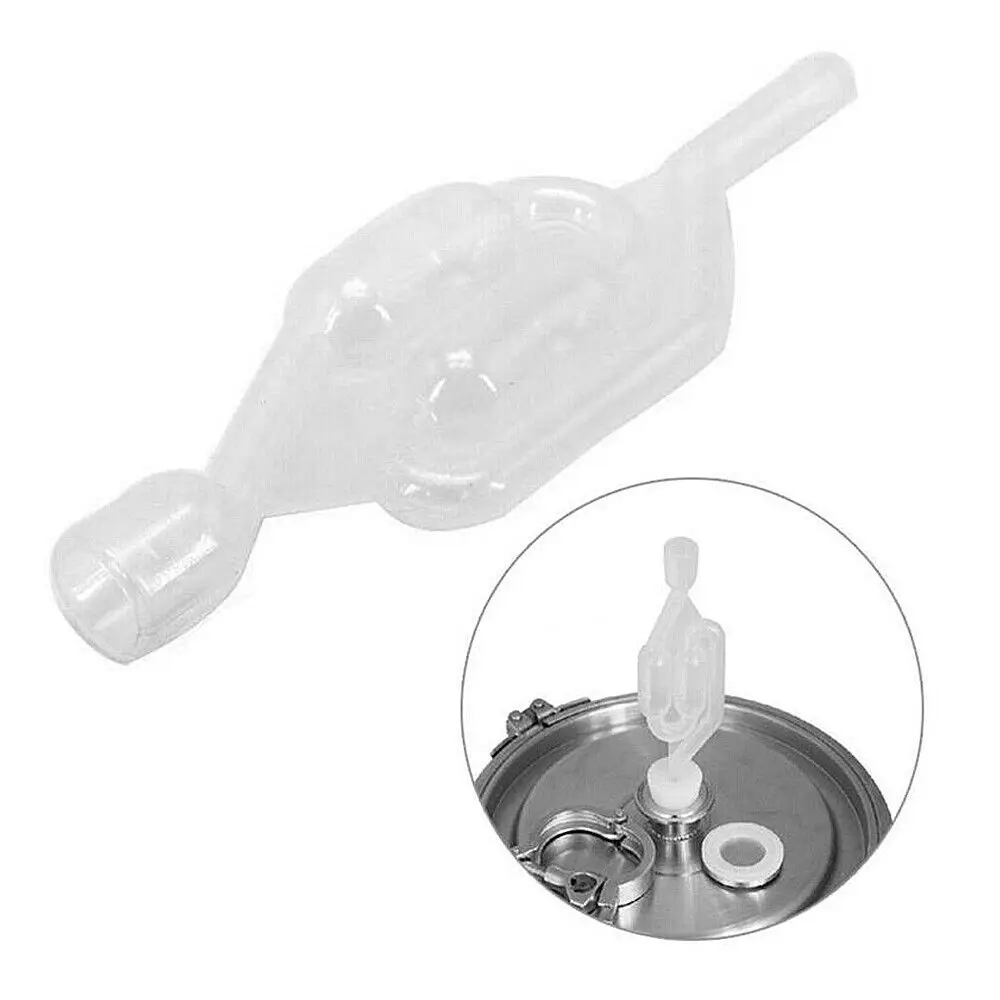 Image 6: Sas de Fermentation Unidirectionnel en Plastique pour Vin et Bière, Valve Anti-Retour, Sceau d'Eau, pour Vinification Domestique, Fermenteur