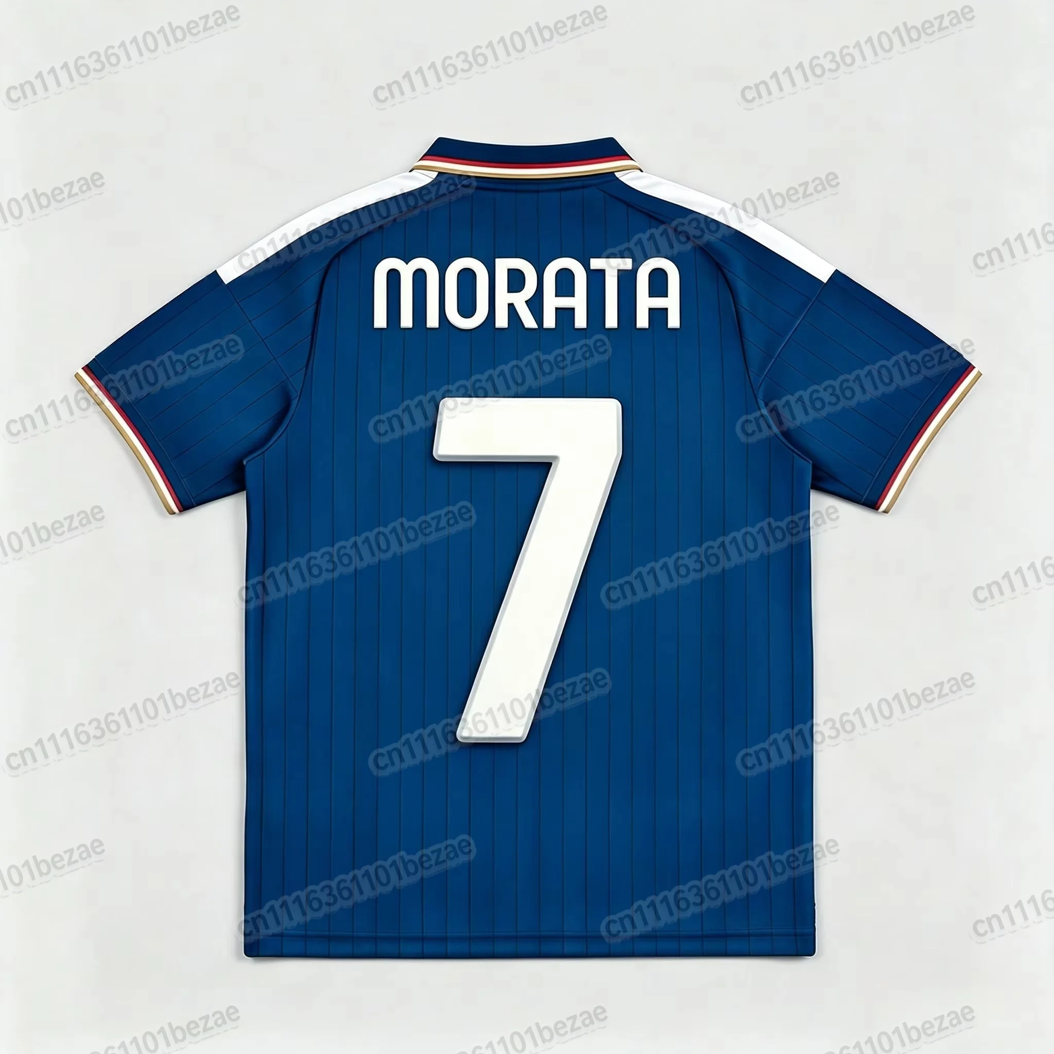 Blue Como 1907 2026_2027 Nico Paz 10 Fußballtrikot Atmungsaktiv Schnelltrocknend Freizeit-Sport-Kurzarm-T-Shirt Familien-Set – Detail 6