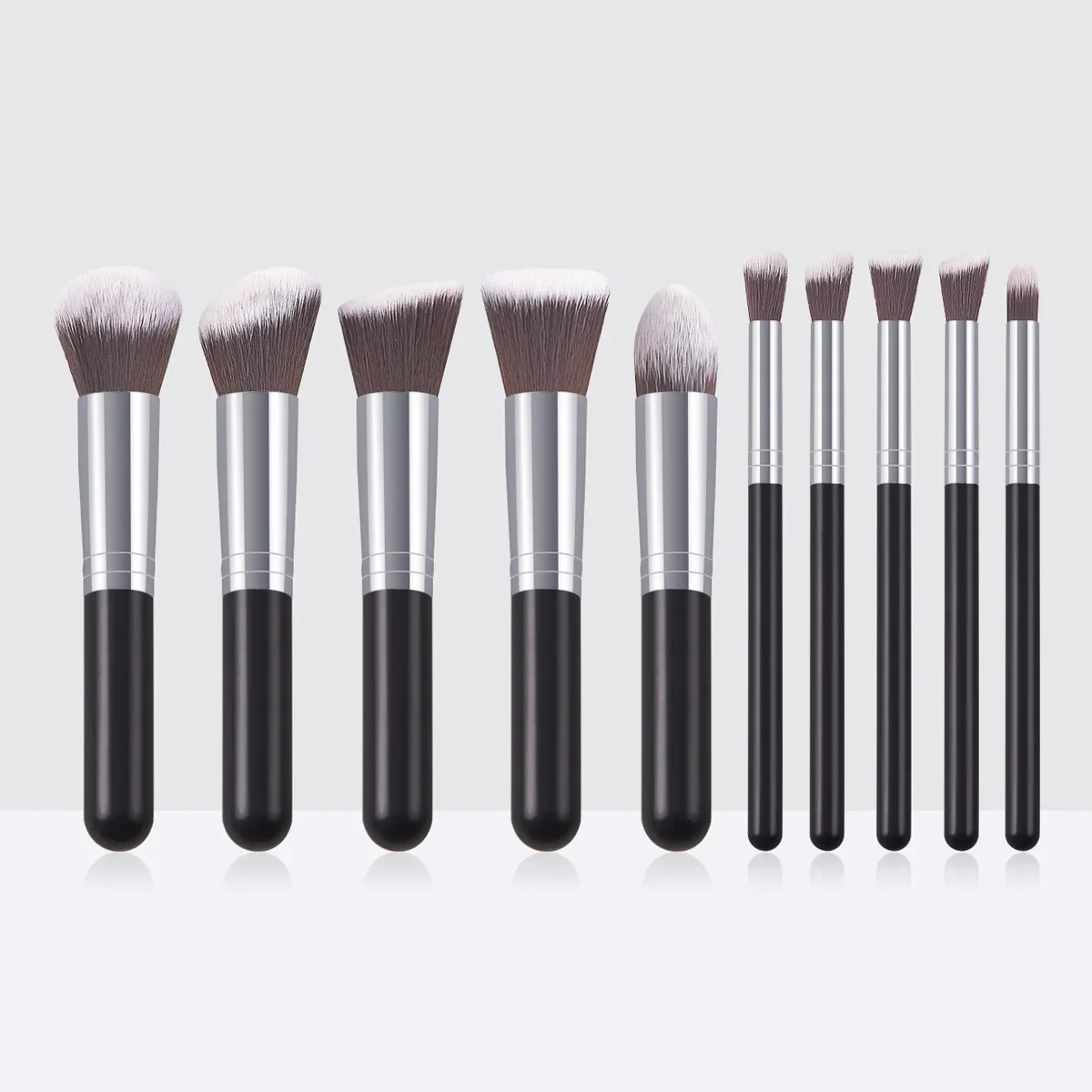 10PCs Minin Makeup Brush Set Cosmetict Makeup For Face Make Up Tools Women Beauty Professional Foundation Blush Eyeshadow