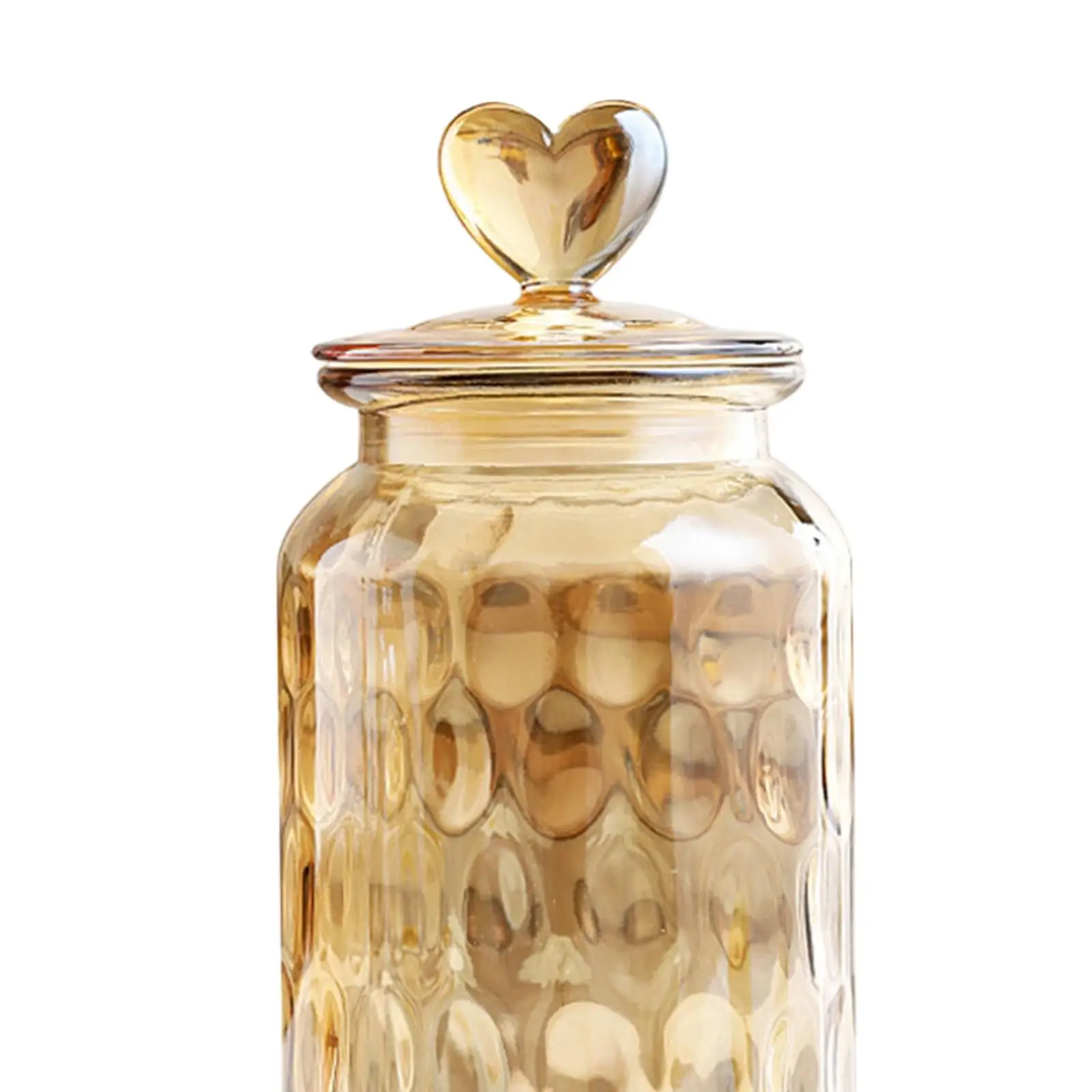 Airtight Food Jars with Lid Decorative Glass Jar Tea Canister Glass Canisters for Candy Snacks Coffee Beans Loose Tea Spice