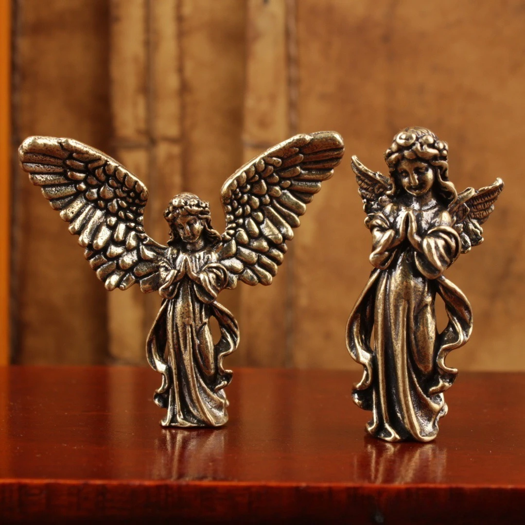 Figura de Ángel Alado de Bronce, Cupido, Ángel Guardián, Alas de Ángel, Personalizado, Amor, Dios, Creativo, Retro, Individualidad, Decoración del Hogar, Regalos