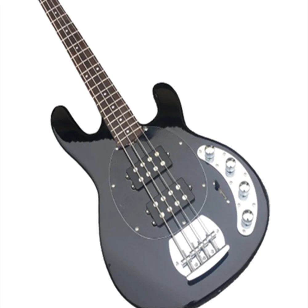 

Flerigh black 4-string bass electric guitar