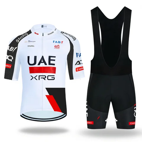 2026 New WHITE Cycling Jersey UAE Team Bike Jersey Shorts 10 Color Men Women Quick dry Ropa Ciclismo Pro Bicycle TShirt Clothing