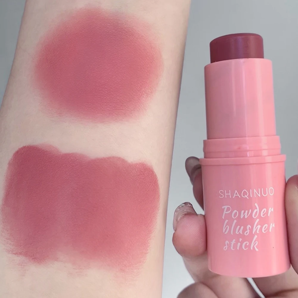 Smooth blush stick naturally saturated long-lasting waterproof natural blush brightening skin tone expanding color blush stick