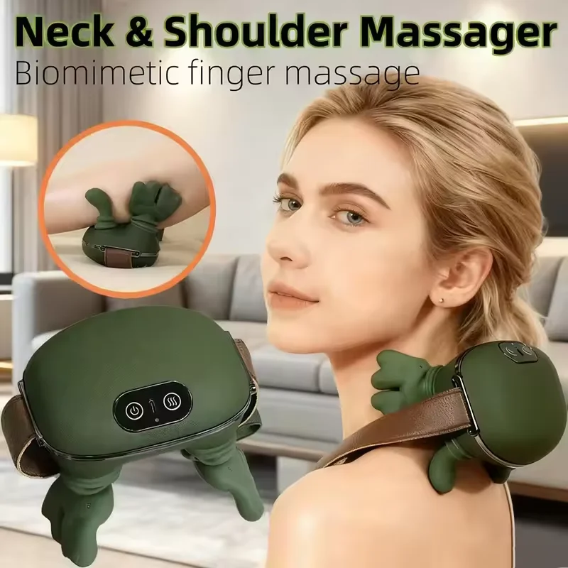 

Wireless Electric Finger Pressure Neck and Shoulder Massager Cervical Spine Kneading Relax Muscles Massager Masajeador Pillow