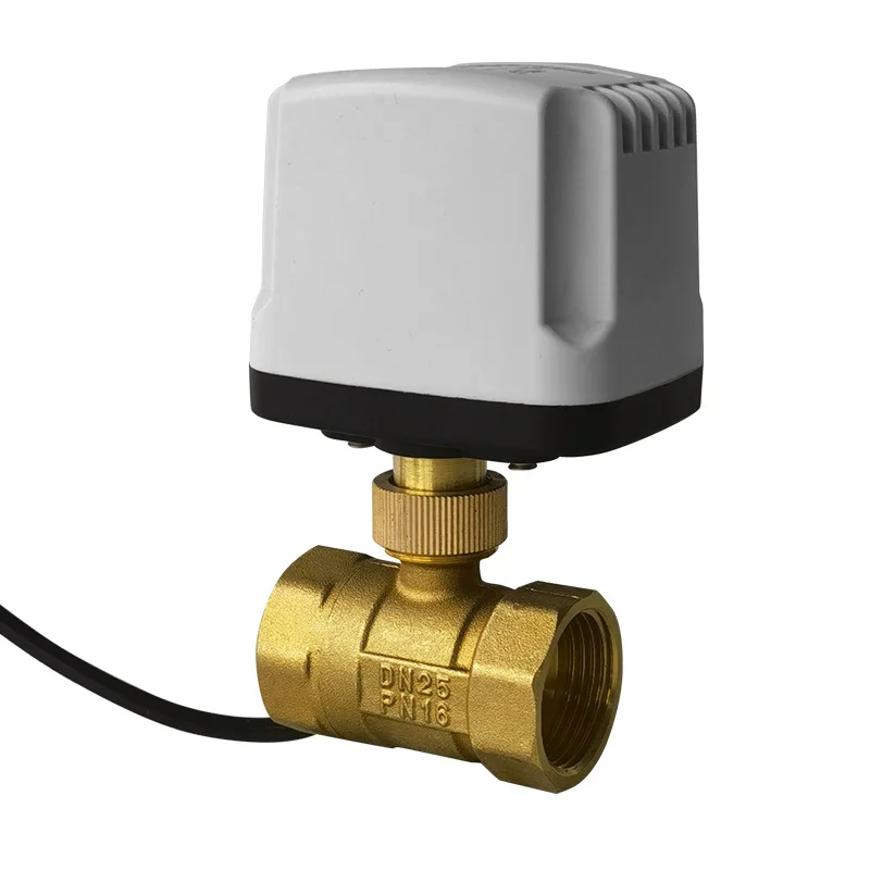 

Brass two-way wire buckle ball , pipeline switch, normally closed water copper ball valve, moisture-proof micro electric