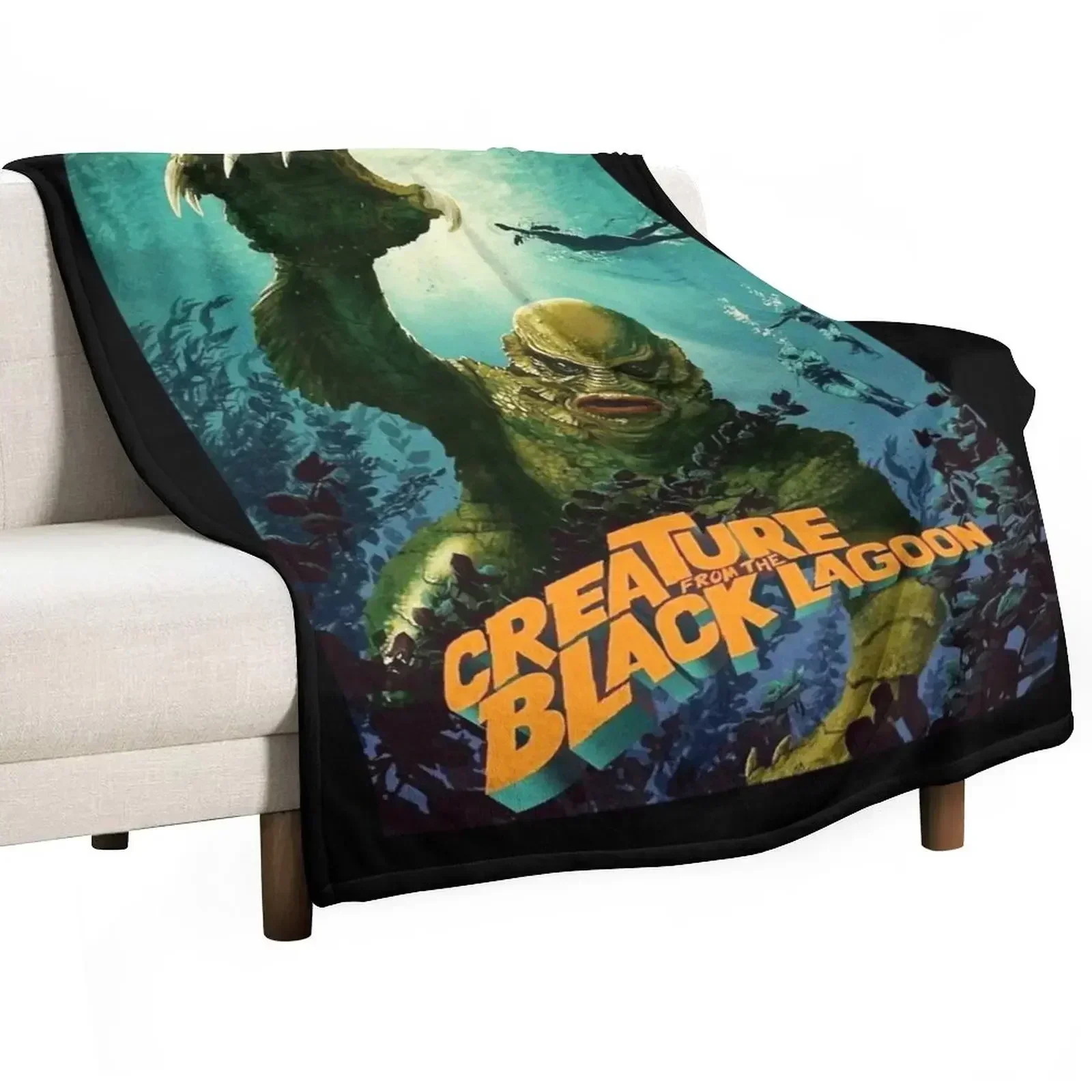 

New My Favorite People Creature from the Black Lagoon Throw Blanket Cute funny gift manga Blankets