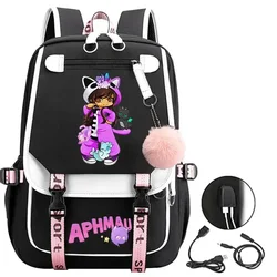 Korean Fashion Aphmau Cartoon Print Schoolbag for Teenager Girl Children Backpack Kids Students School Bags Women Travel Mochila