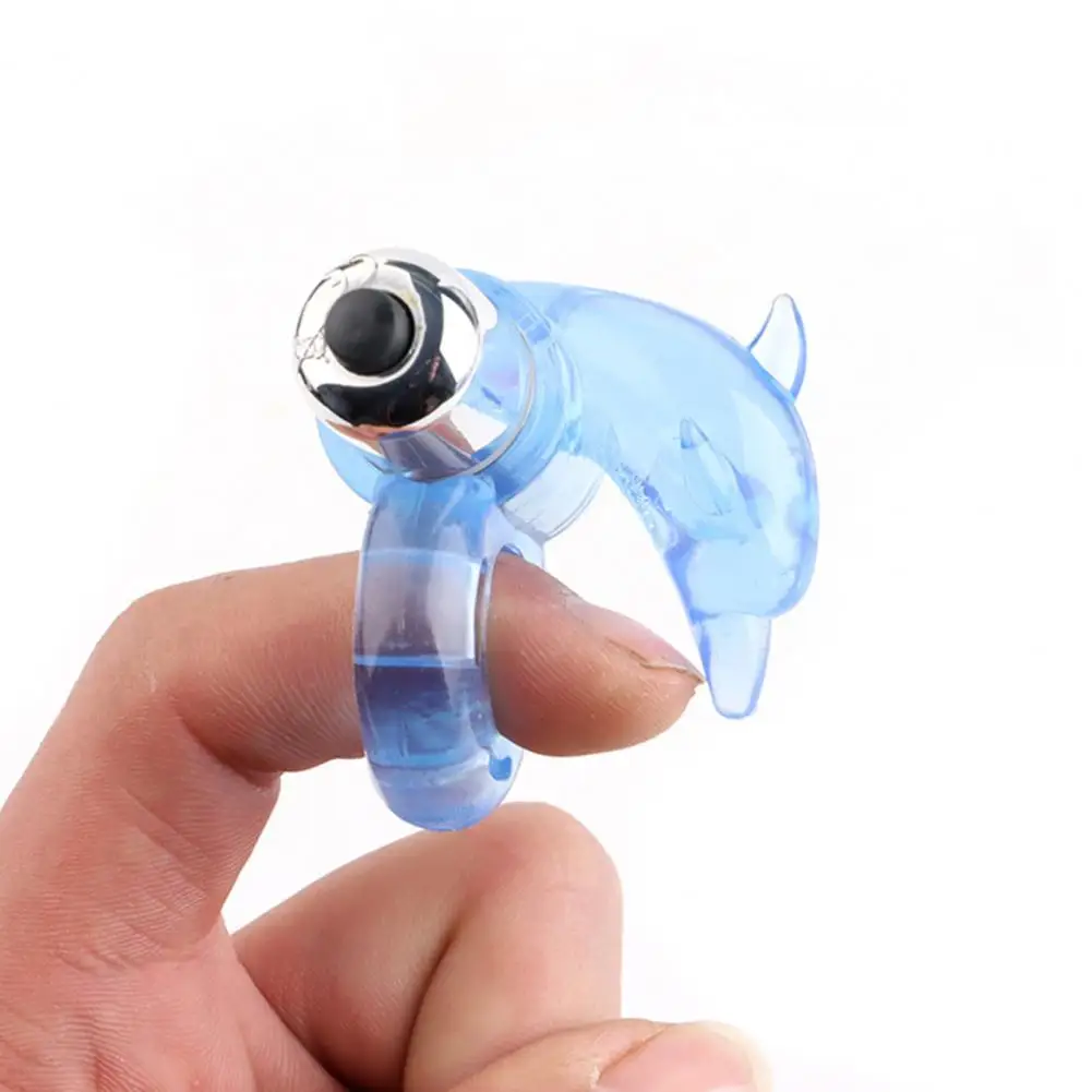 Soft Effective Vibrating Penis Foreskin Delay Ring Universal Cock Ring Safe for Men