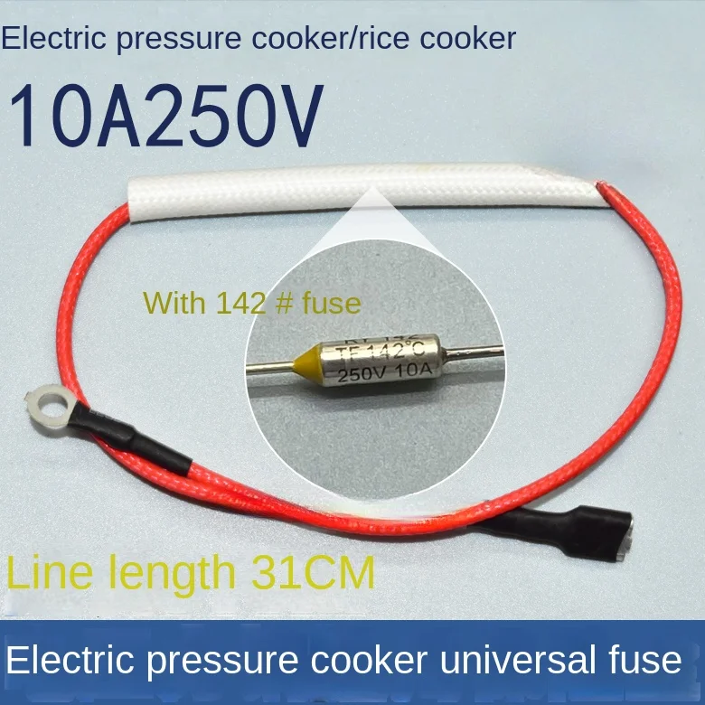 

Electric pressure cooker temperature fuse 10A250V142 degree universal rice cooker with temperature fuse tube fittings.