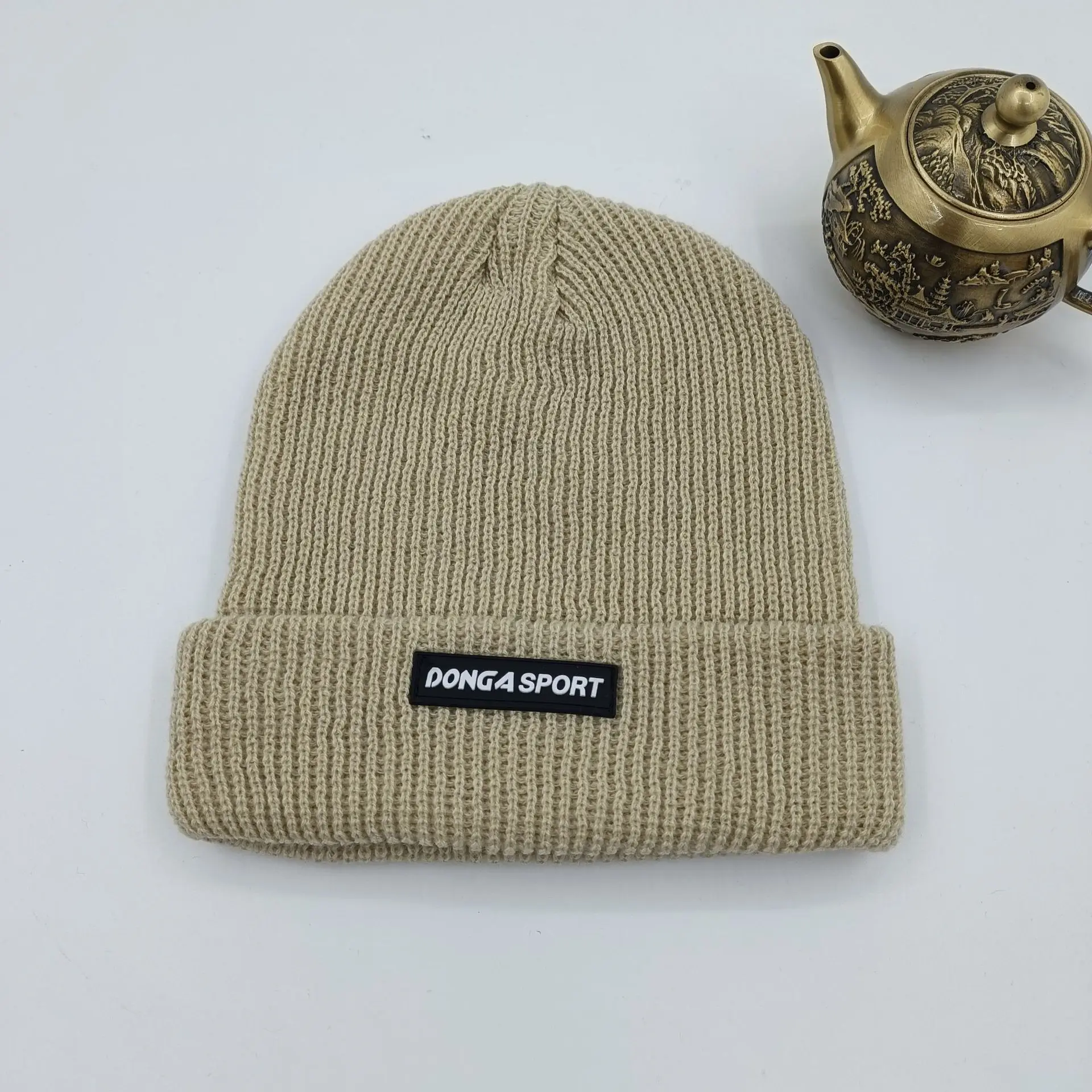 Neue Strickmütze, Strickmütze, dick und warm, für Paare im Herbst und Winter, Hip Hop, trendige Mütze, Unisex – Detail 10