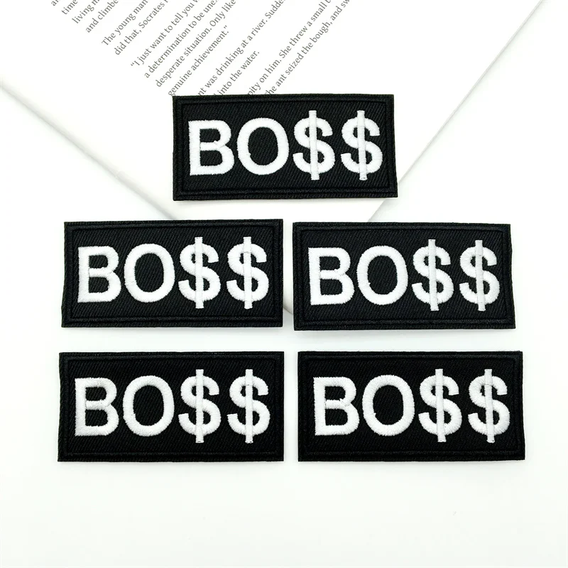 Boss parches bordados con respaldo adhesivo para planchar o coser - imagen 3