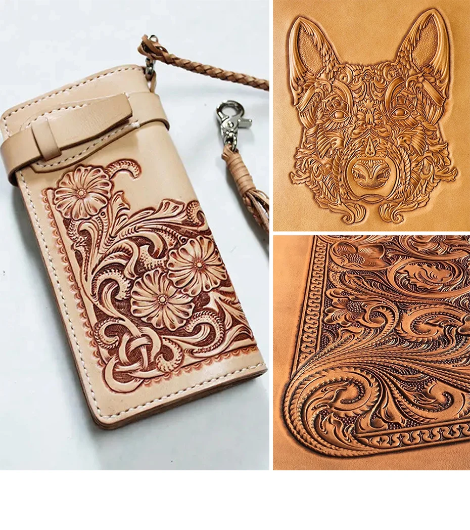 Qjh Leder Modellierung Schnitzwerk zeuge Set Modell ier punkt Stift Löffel Leder Präge Werkzeugs atz Leder Handwerk Modell ier werkzeuge Set – Detail 5