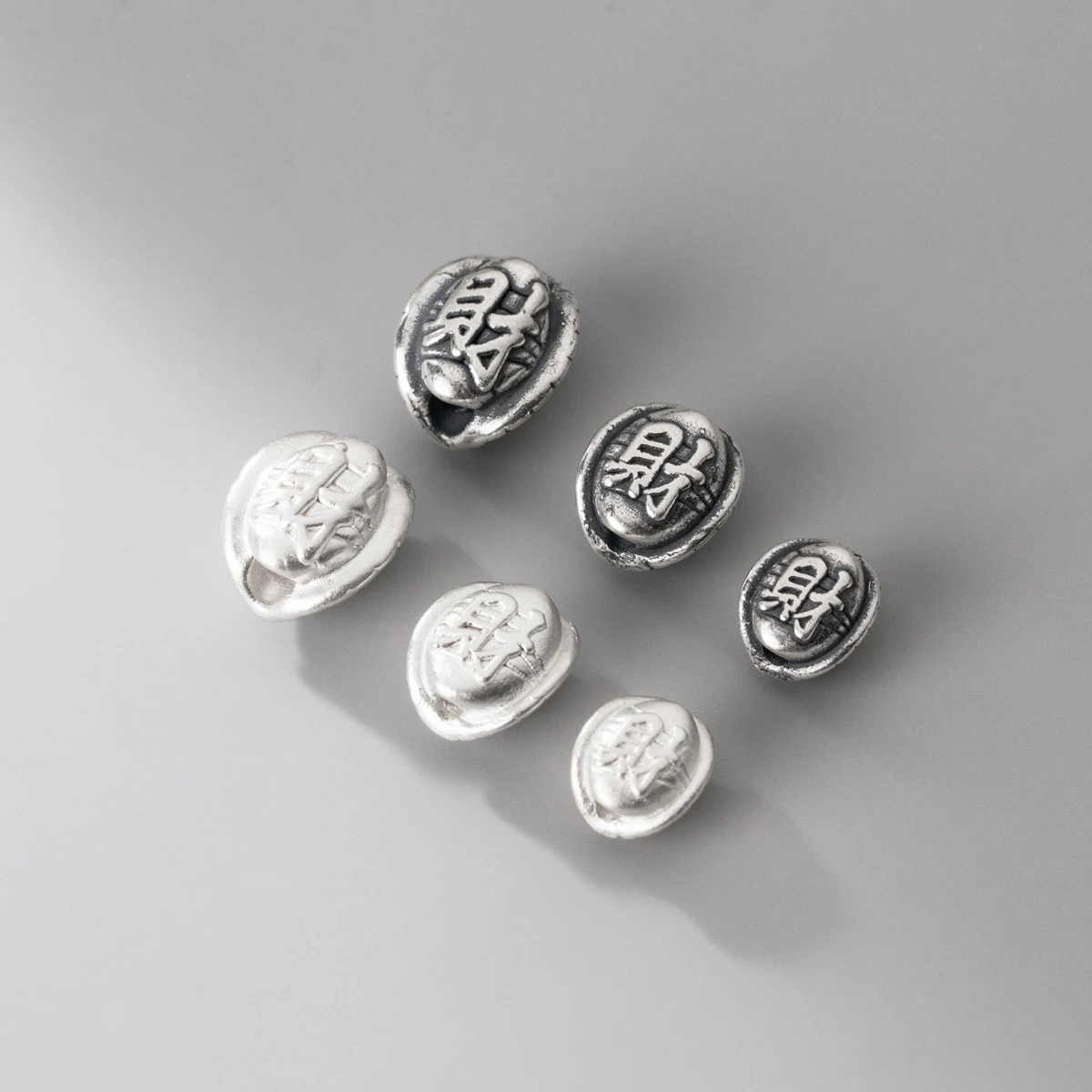 999 Silver Bead Tortoise Shell 3D Hard Silver Turtle Charm Spacer Bead DIY Bracelet Jewelry Making Accessories