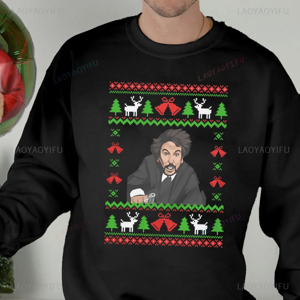 Hans Gruber Falling From Nakatomi Plaza - Unisex Ugly Christmas Sweatshirt Nakatomi Plaza Casual Xmas Party Men's Fall Hoodie