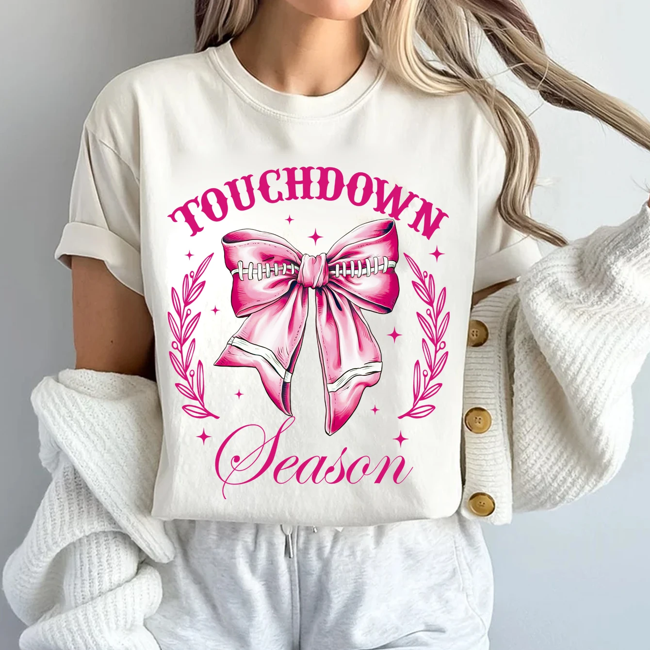 Cute bow rugby pattern heat transfer hot stamping paste DIY clothing accessories, textile decoration heat transfer ironing paste