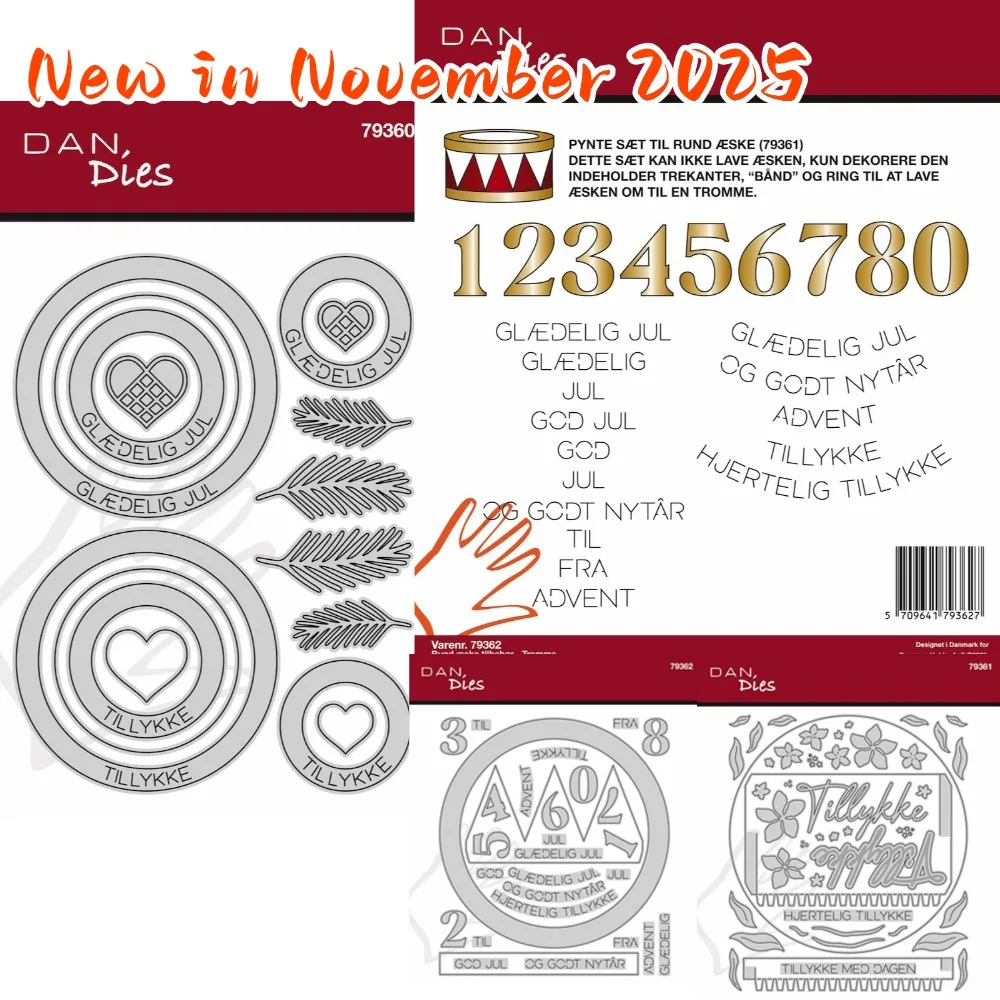 Arabic numerals and love Metal Cutting Die Scrapbooking DIY Decoration Craft Embossing Stencil new cutting dies for 2025 new