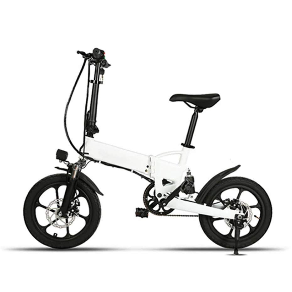 

16 Inch Single Speed Aluminum Alloy Dual Suspension with Brushless Dc Motor Folding Electric Bike