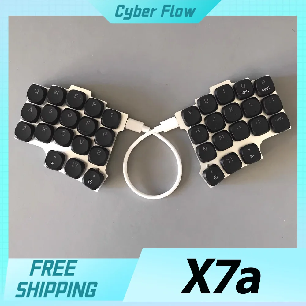 X7a Split Mechanical Keyboard 36keys Layout Wired Mini Split  Keyboard Kit QMK Support VIAL Customized PC Gamer Accessories Gift