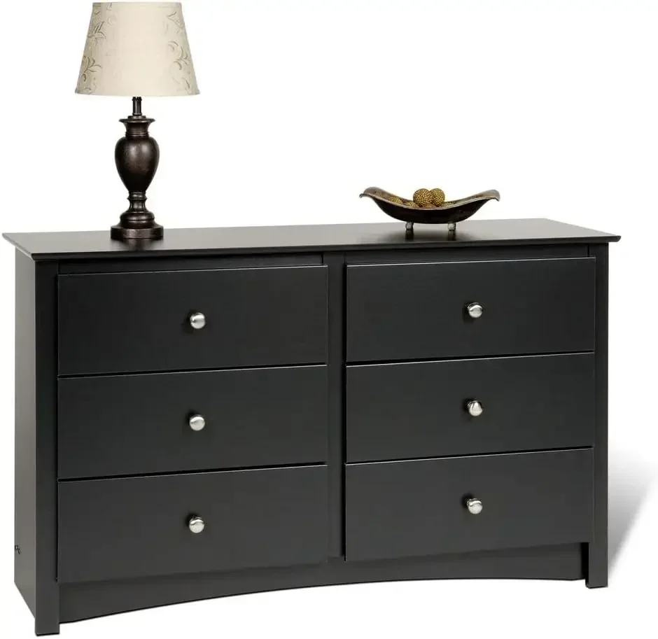 Children's Traditional 6-Drawer Dresser for Bedroom, Functional Children's Dresser Chest of Drawers 16