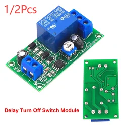 Time Delay Relay Module Timer Relay Timer Switch Board 12V DC 0-60s Adjustable Switch Board Timing Turn Off Board NE555