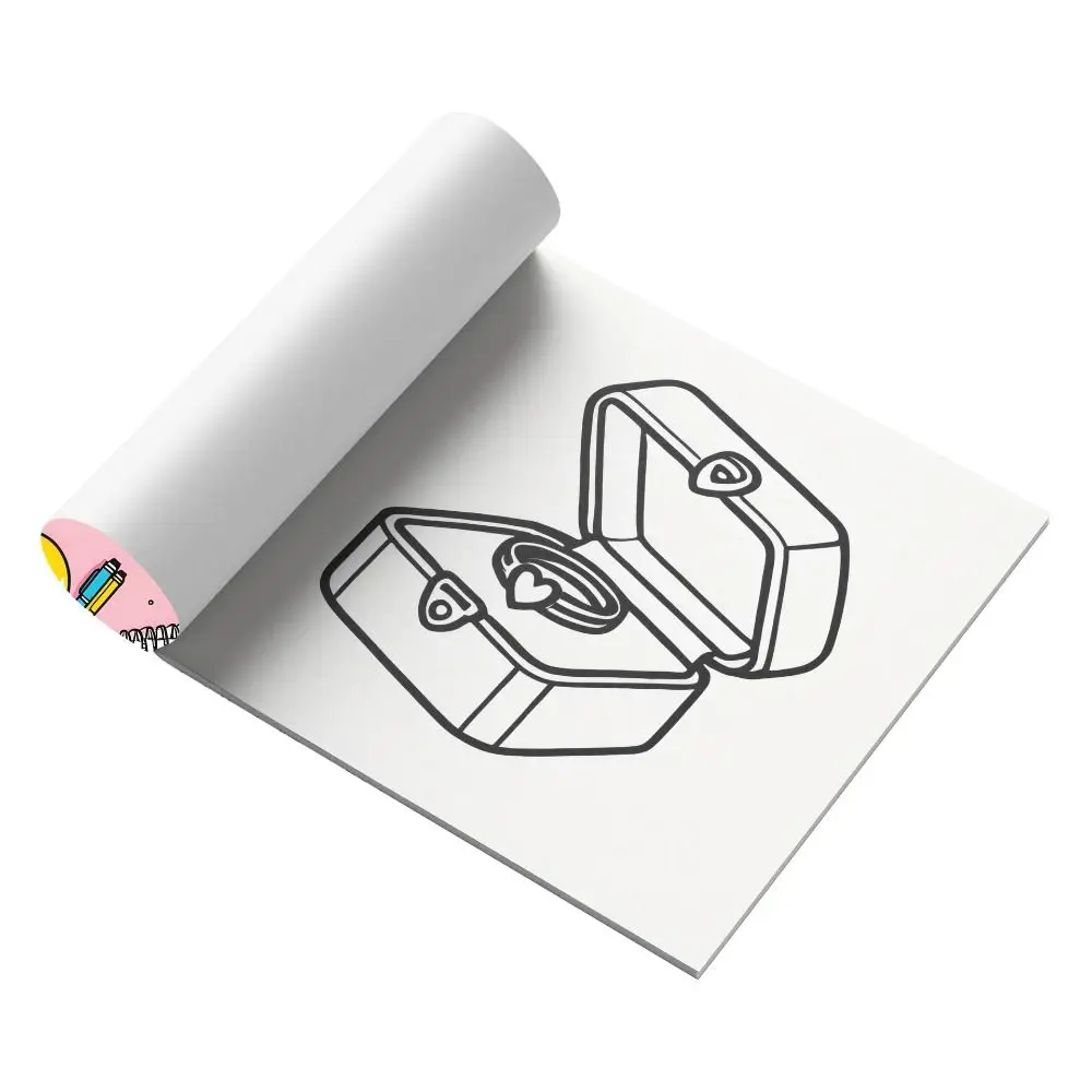 Educacional assustador bonito livro de colorir relaxar diy enchimento livro de cores interessante criativo livro de pintura em aquarela