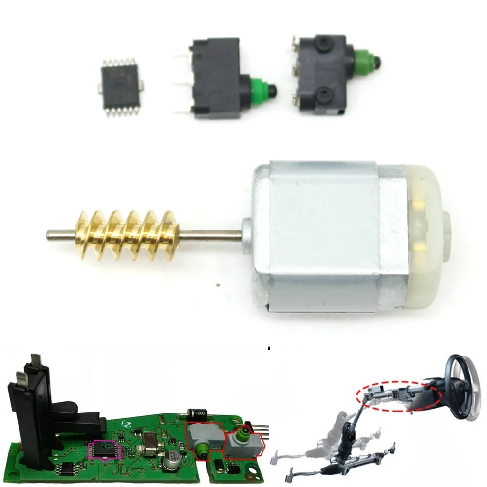 

1020731 ELV Steering Wheel Column Latch Lock Module Actuator Motor Micro Switch Repair Kit For Audi A4 A5 2008-2015 A7 2011-2017