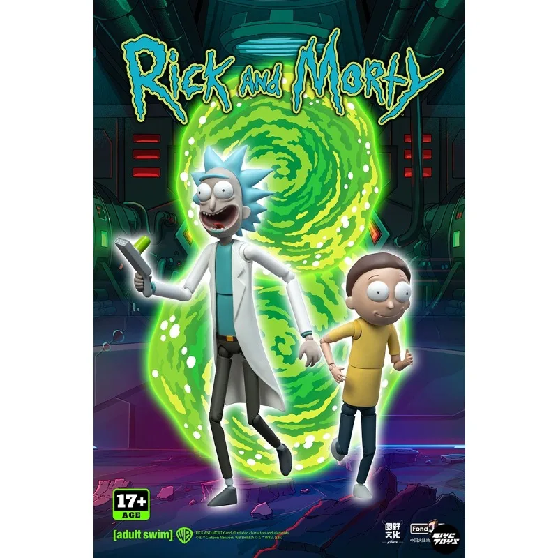 Original FONDJOY Rick and Morty 1/12 Movable Joint Action Figure Cartoon Collectible Model Toy Desktop Display Gift For Fans
